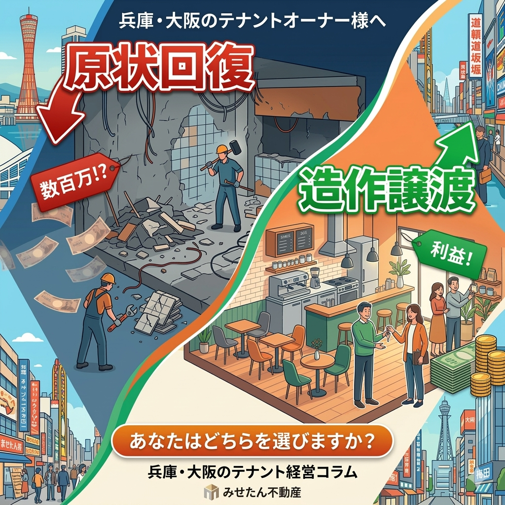 兵庫・大阪のテナント経営を左右する「原状回復」と「造作買取請求権」の真実
